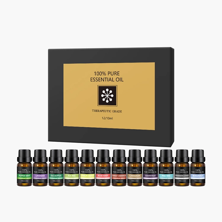 TOP 12 10ml Pure Essential Oil Set NO.：EO12