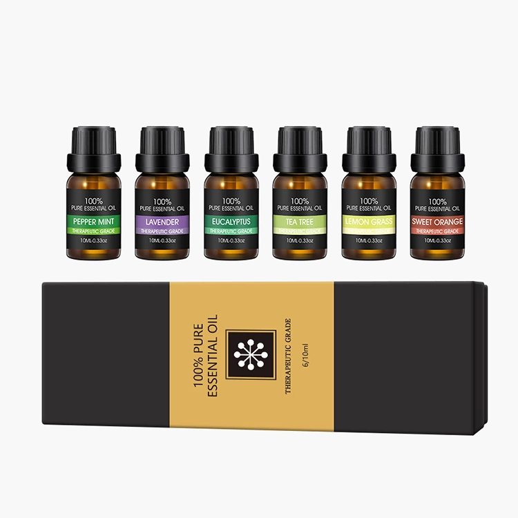 TOP 6 10ml Pure Essential Oil Set NO.：EO06