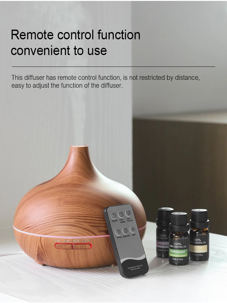 Aroma Diffuser KC-222（500ml）with Essential Oil Set