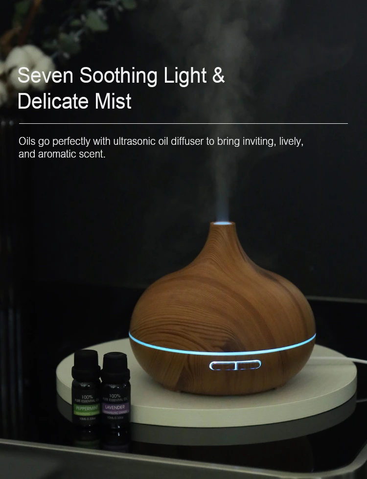 Aroma Diffuser KC-222（500ml）with Essential Oil Set