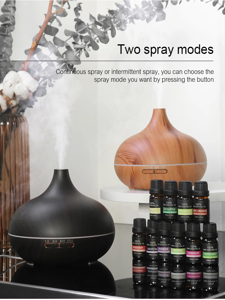 Aroma Diffuser KC-222（500ml）with Essential Oil Set