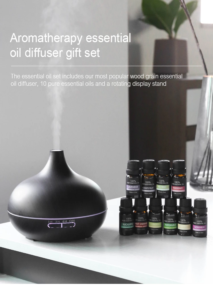 Aroma Diffuser KC-222（500ml）with Essential Oil Set