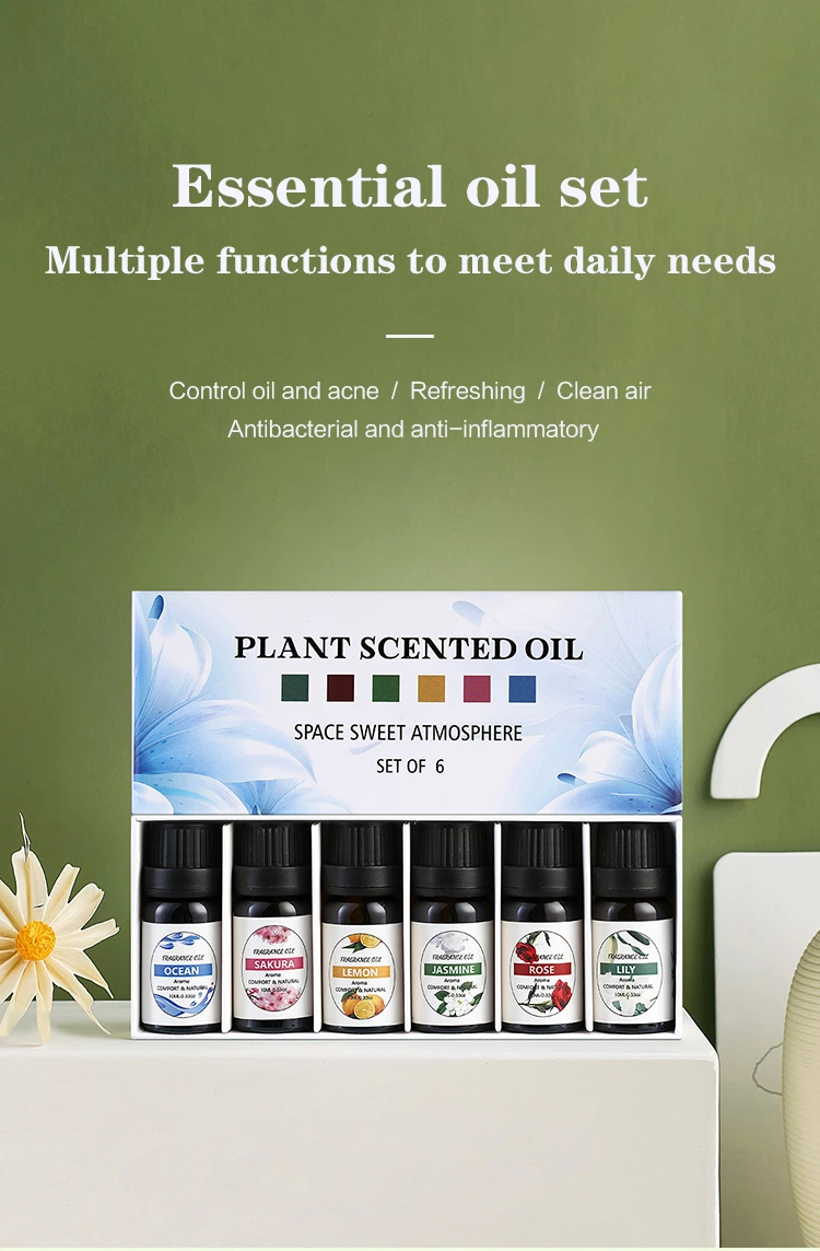 TOP 6 10ml Compound Essential Oil Set NO.：EO04