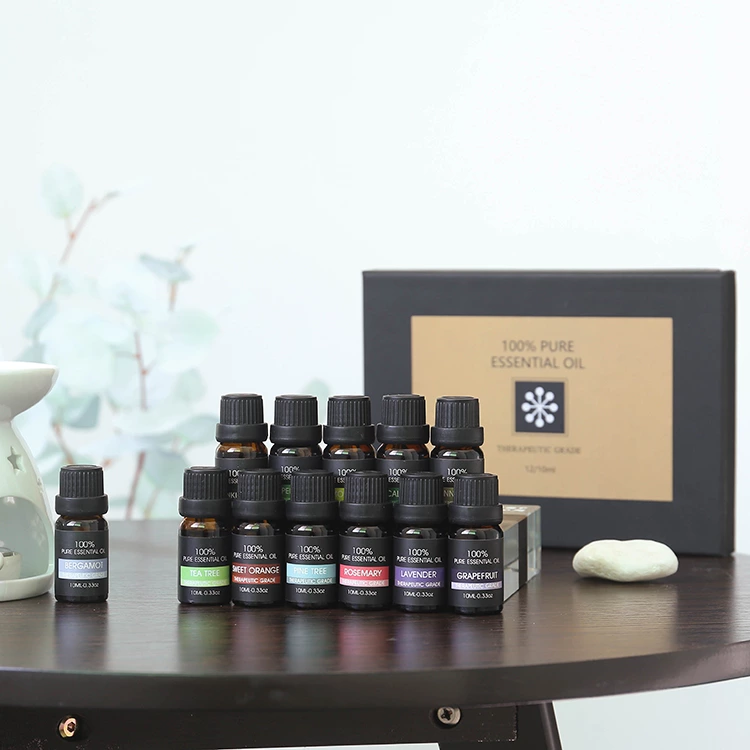 TOP 12 10ml Pure Essential Oil Set NO.：EO12