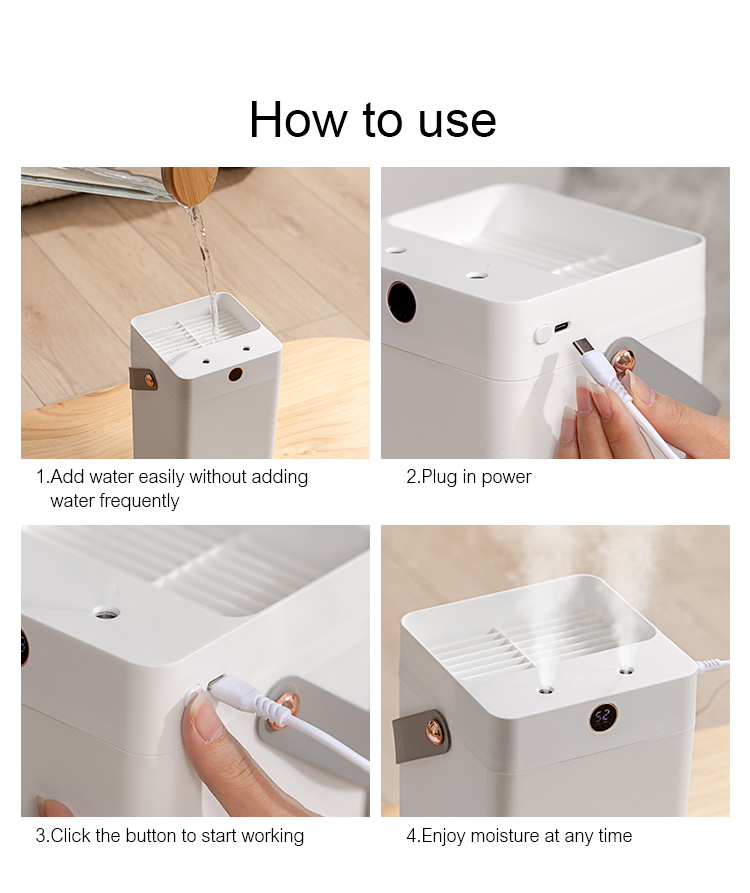 Air Humidifier DQ216/DQ217（3000ml）, Large capacity humidifier, Cost