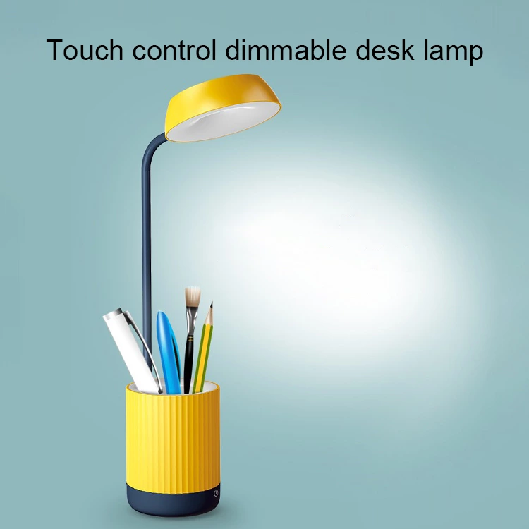 Desk lamp with pen holder