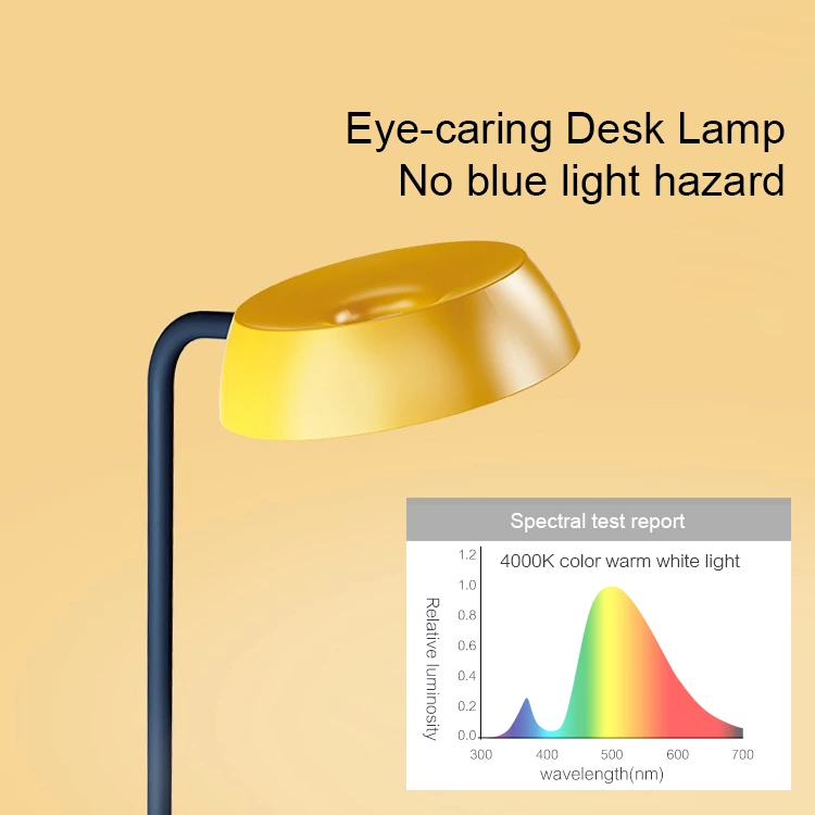 Adjustable color temperature of table lamp