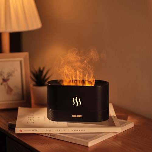 Flame Volcano Air Humidifier USB Aroma Diffuser Essential Oils Diffuser  Ultrasonic Fogger Sprayer Night Light for Home Office - AliExpress