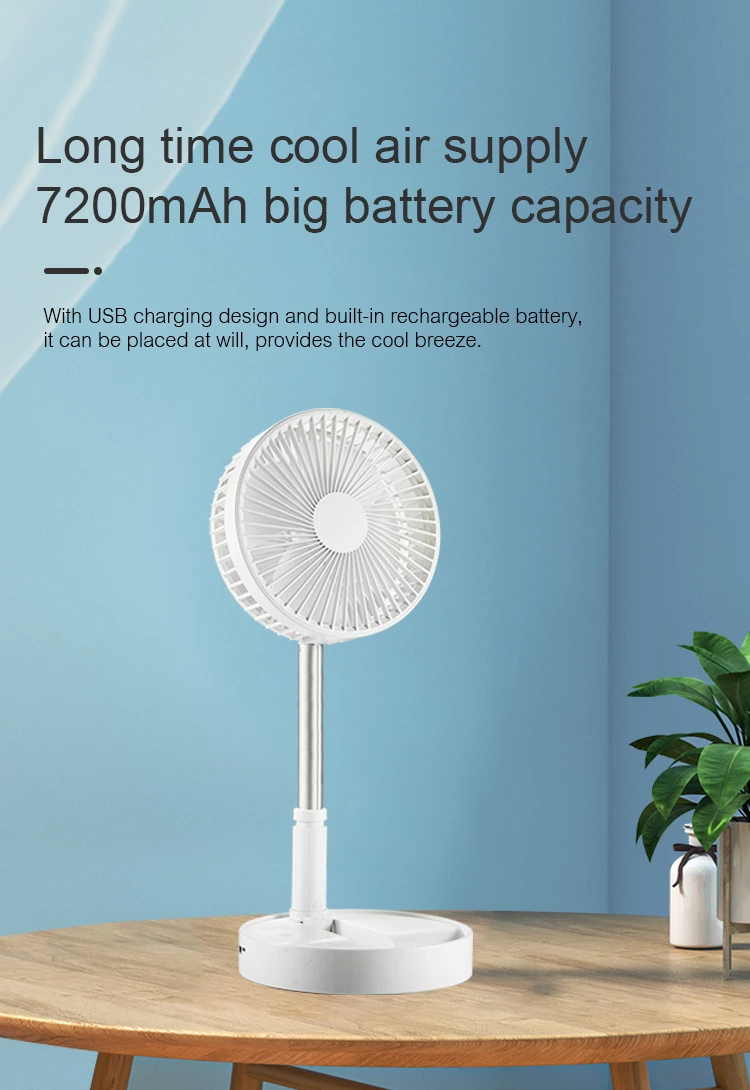 Z2 Portable Rechargeable Foldable Fan For Home School