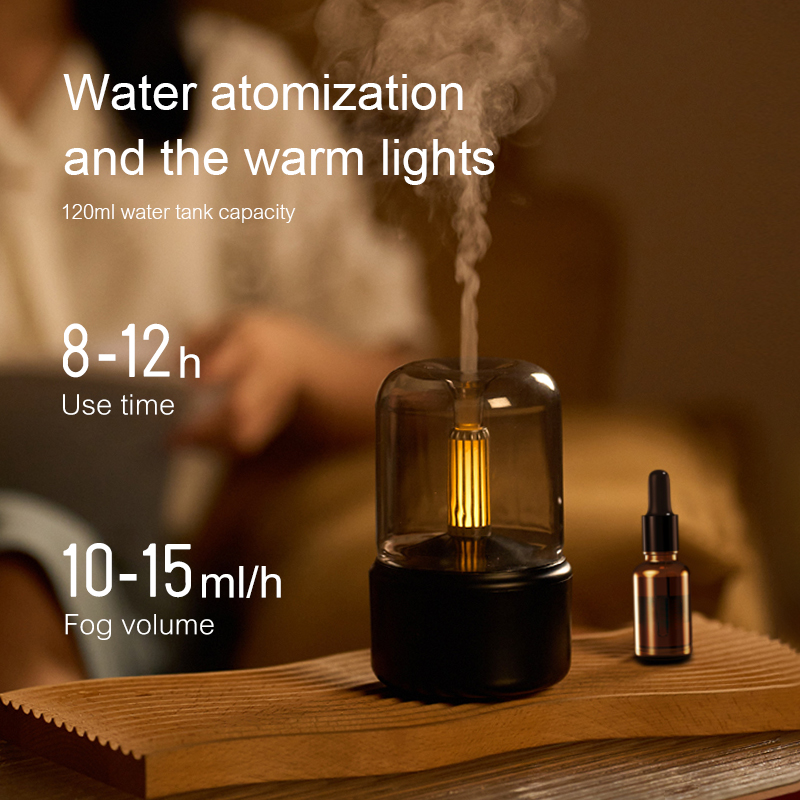 Candlelight Lamp Aroma Diffuser DQ-702（120ml ）