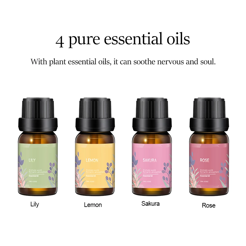 TOP 4 10ml Compound Essential Oil Set NO.：KEO004