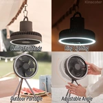 DQ-212/DQ-213 Portable Rechargeable Outdoor Camping Tripod Fan with Ring Light