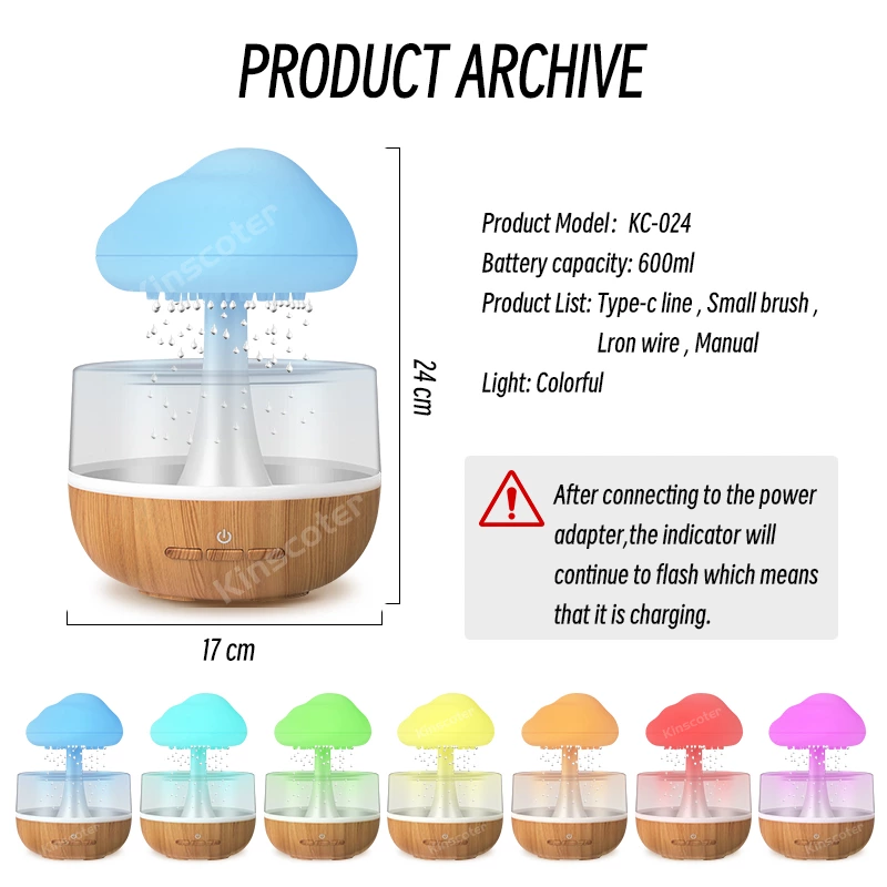 Rain Cloud Aroma diffuser KC-024(600ml)