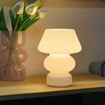 Monochrome Warm Light Mushroom Table Lamp With Base