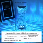 Small waist crystal lamp