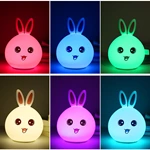 Cute colorful cartoon silicone lamp