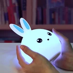 Cute colorful cartoon silicone lamp