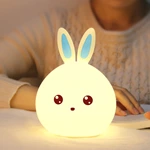 Cute colorful cartoon silicone lamp