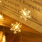 Star Round Beads Snowflakes Decorative string lights