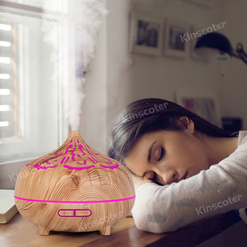 Engraved wood grain Aroma Diffuser KC-038(400ml)