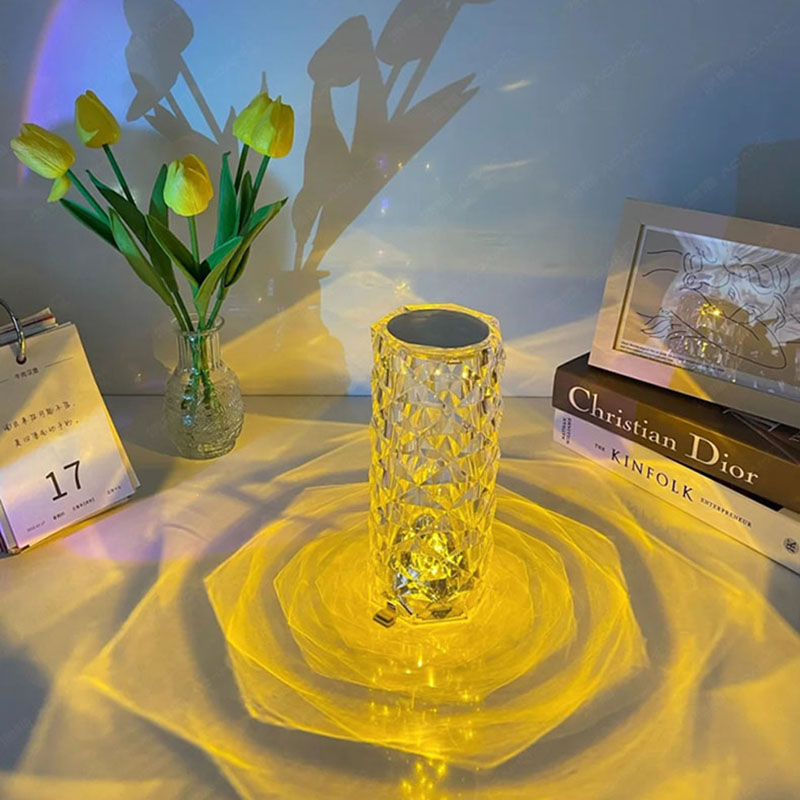 Rgb Rose Crystal Table Lamp