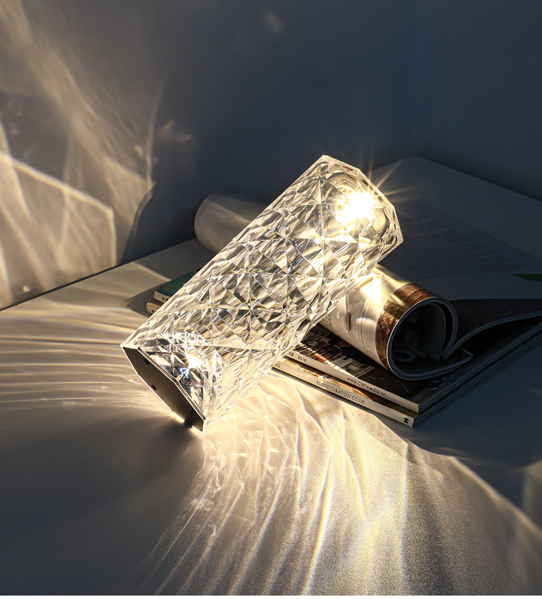 Rgb Rose Crystal Table Lamp