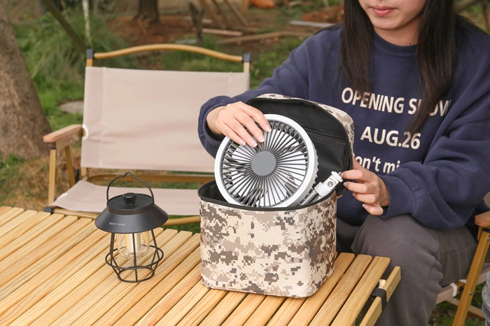 Camping fan come with a delicate camping bag