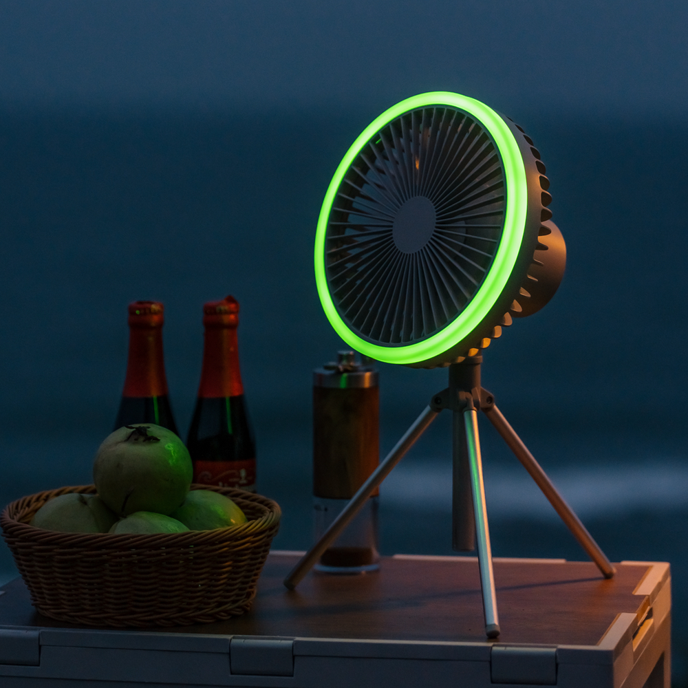 Do electric fans with colorful lights and remote control really exist?