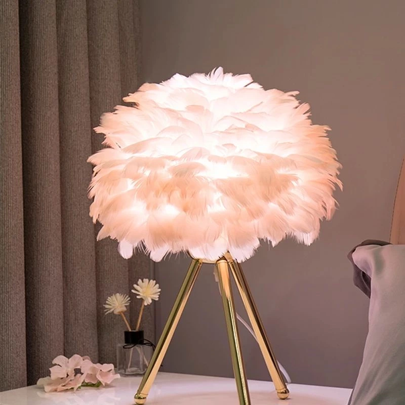 Goose Feather Modern Indoor Lighting Ambient Light