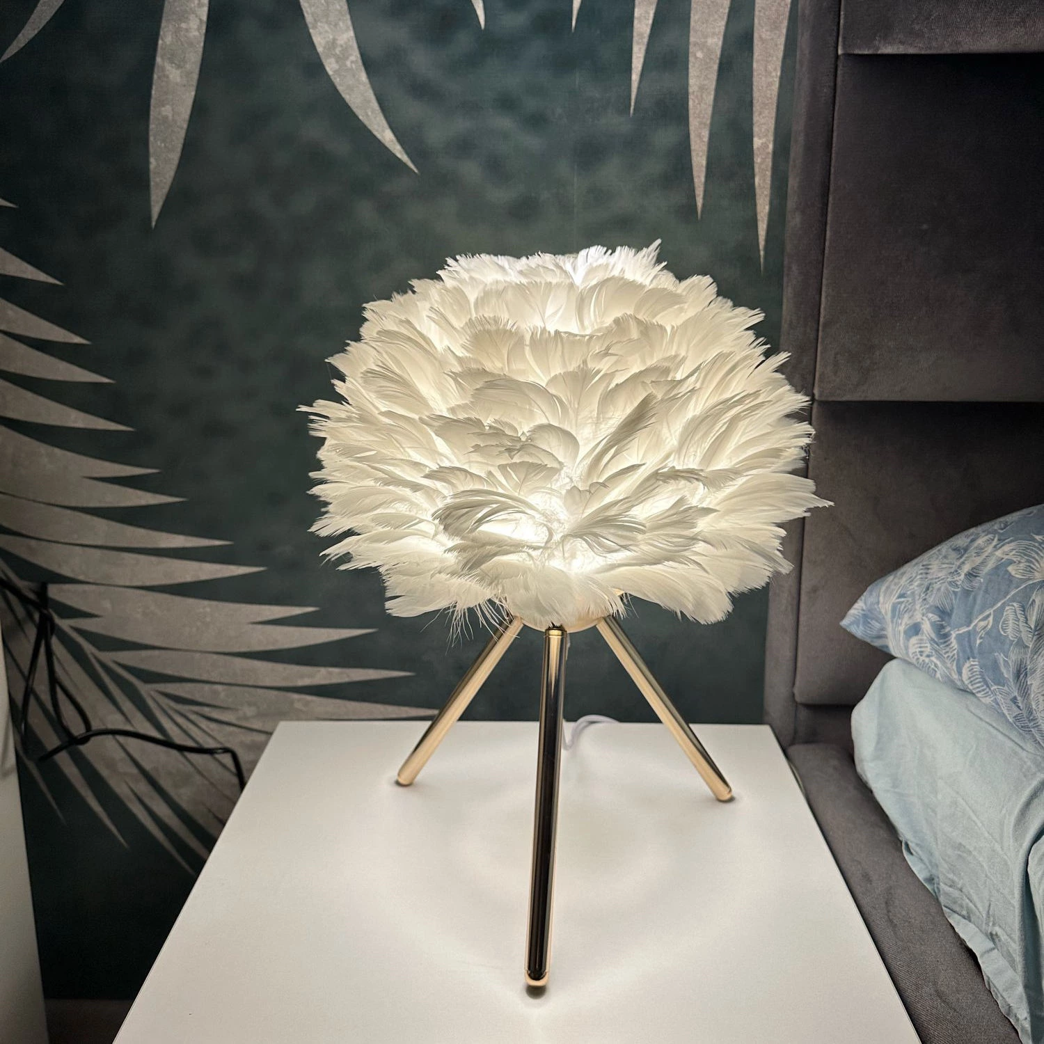 Goose Feather Modern Indoor Lighting Ambient Light