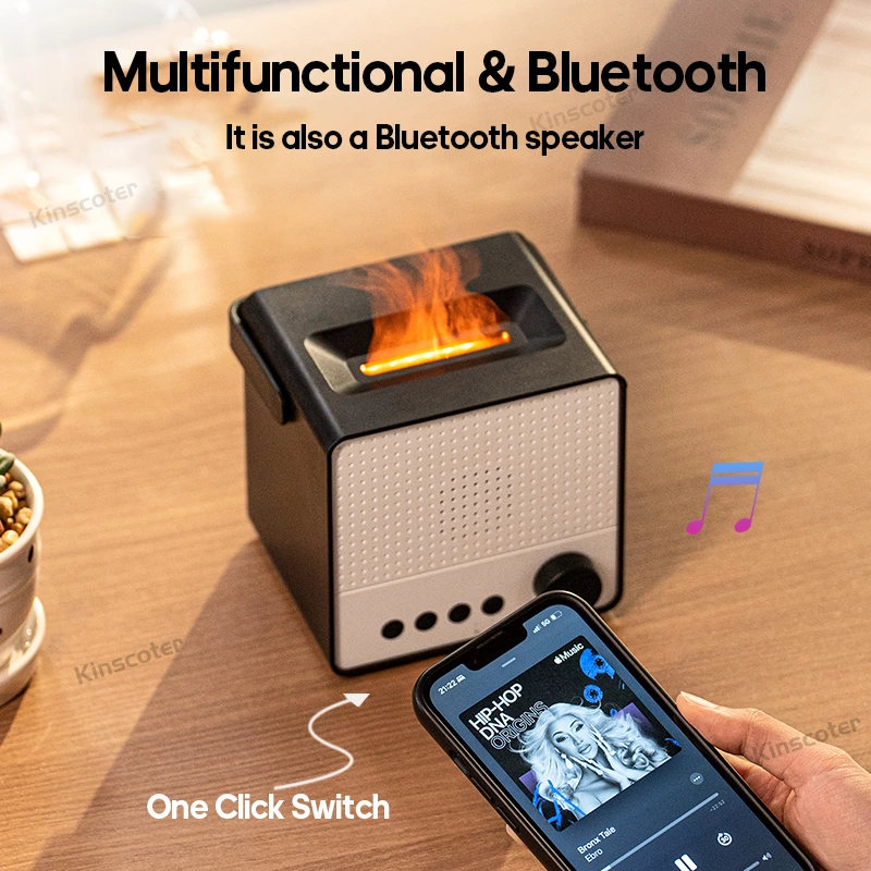 2 in 1 Flame Diffuser BT Speaker DQ-706