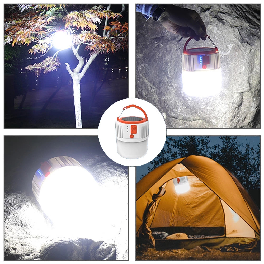 Waterproof Solar Powered Led Camping Lamp 5805