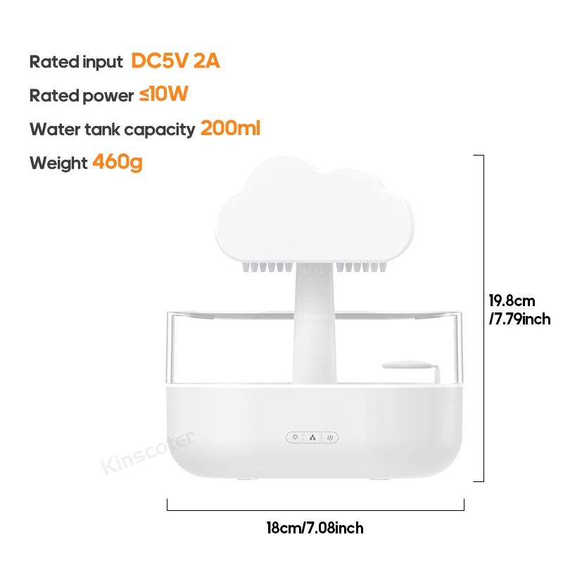 Raindrop Aroma Diffuser DQ-710 (200ml)