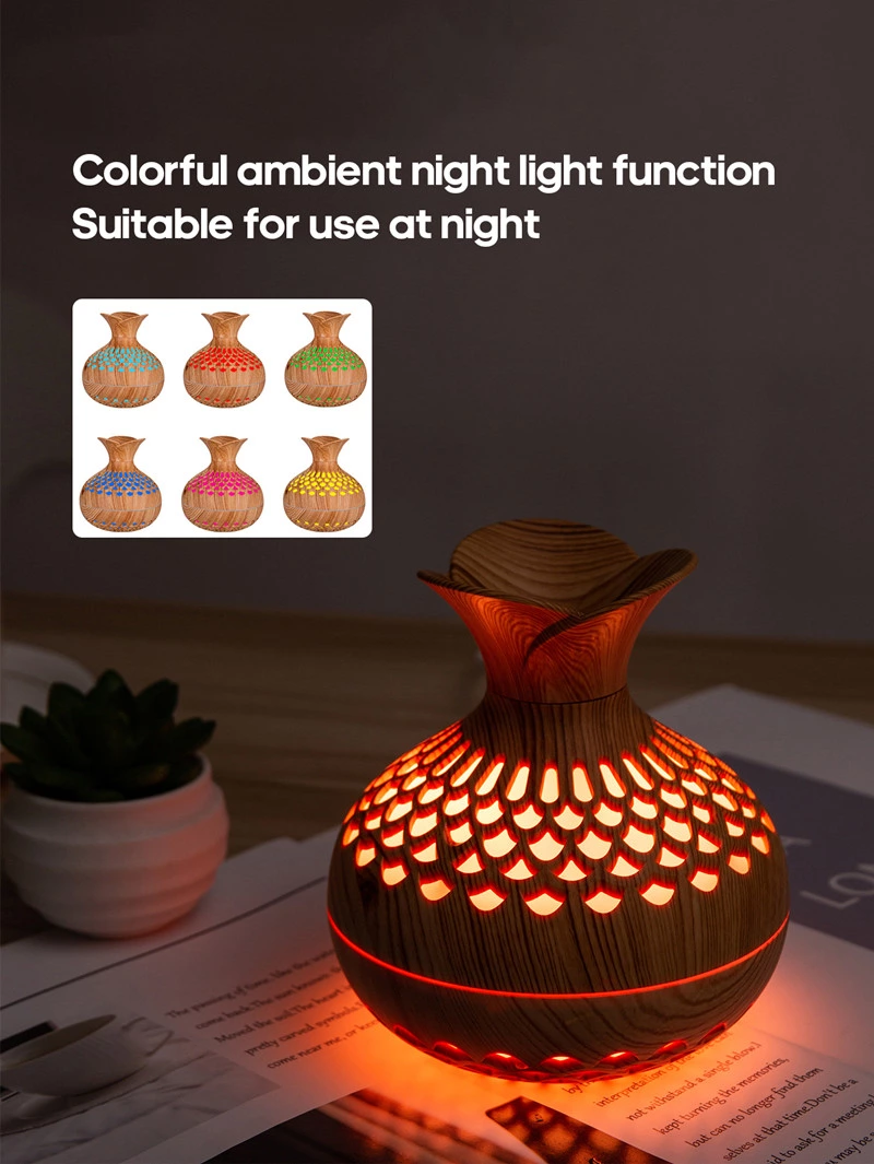 A Cute And Elegant Flower Wooden Humidifier