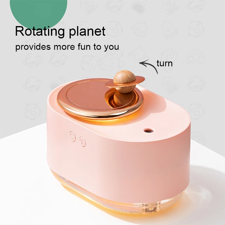 Experience the Future of Hydration with Our Rotating Planet Humidifier