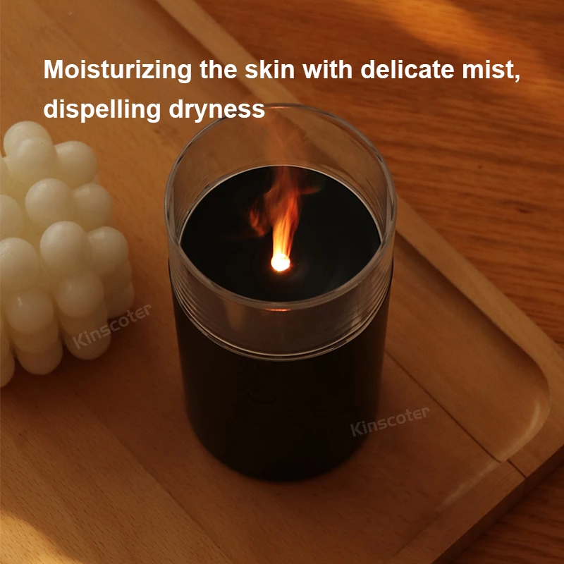 Desktop Car Humidifier Flame Diffuser A2(60ml)