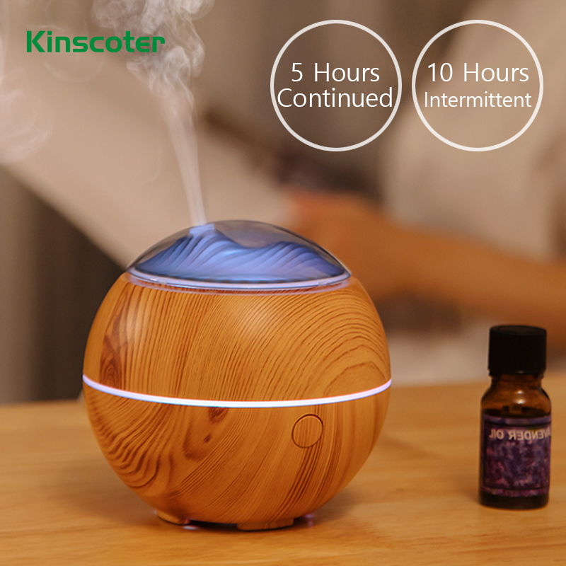 Enhance Your Space with the Mini Wood Grain Aroma Diffuser