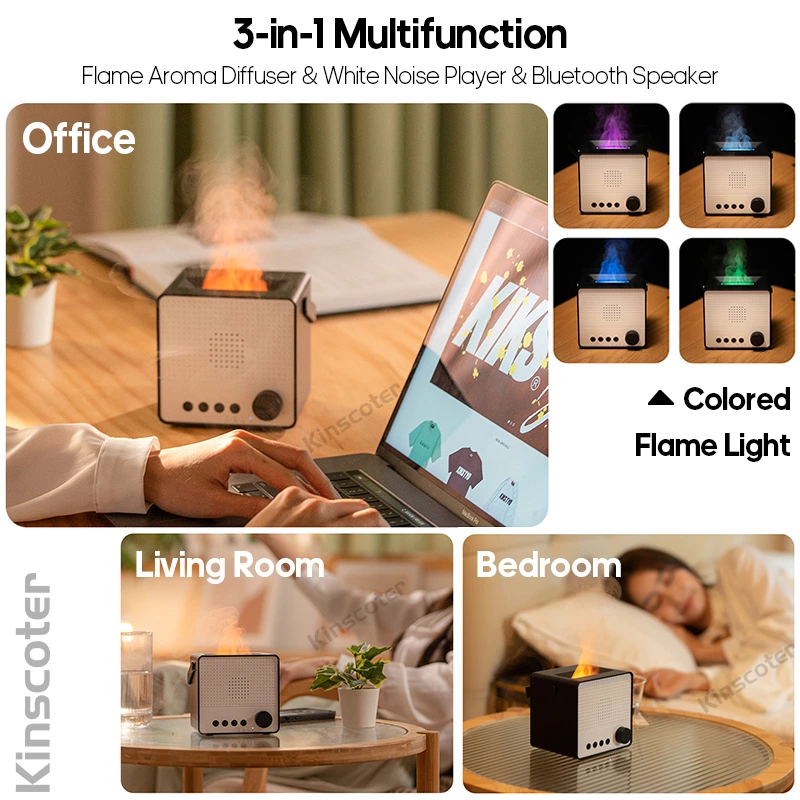 Transform Your Space with the Bluetooth-Enabled Flame Aroma Diffuser: A User's Guide