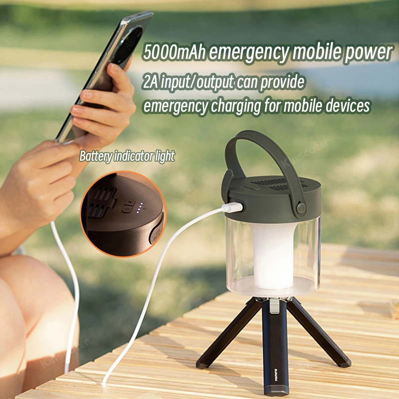 Experience the Ultimate Outdoor Companion: The Multi-Functional Tripod Camping Lamp