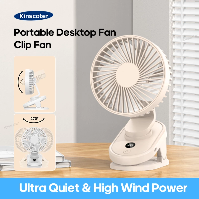 Stay Cool Anywhere with Our Convenient Clip Electric Desk Fan