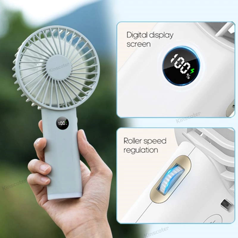 Experience Ultimate Comfort and Convenience with the LED Display Handheld Fan