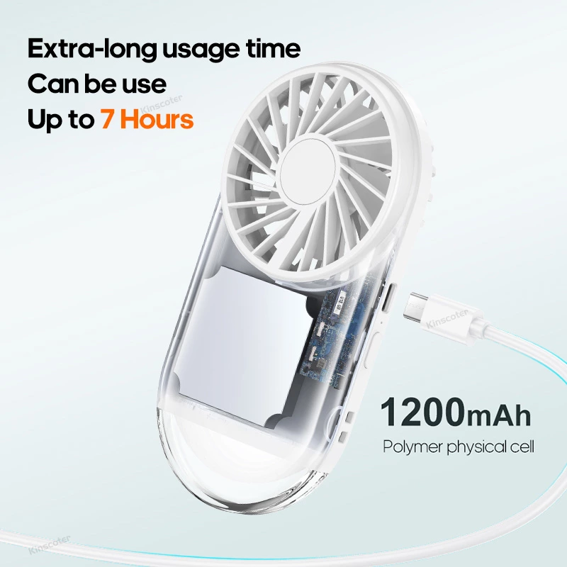 The Multifunctional Handheld Mini Fan with Light