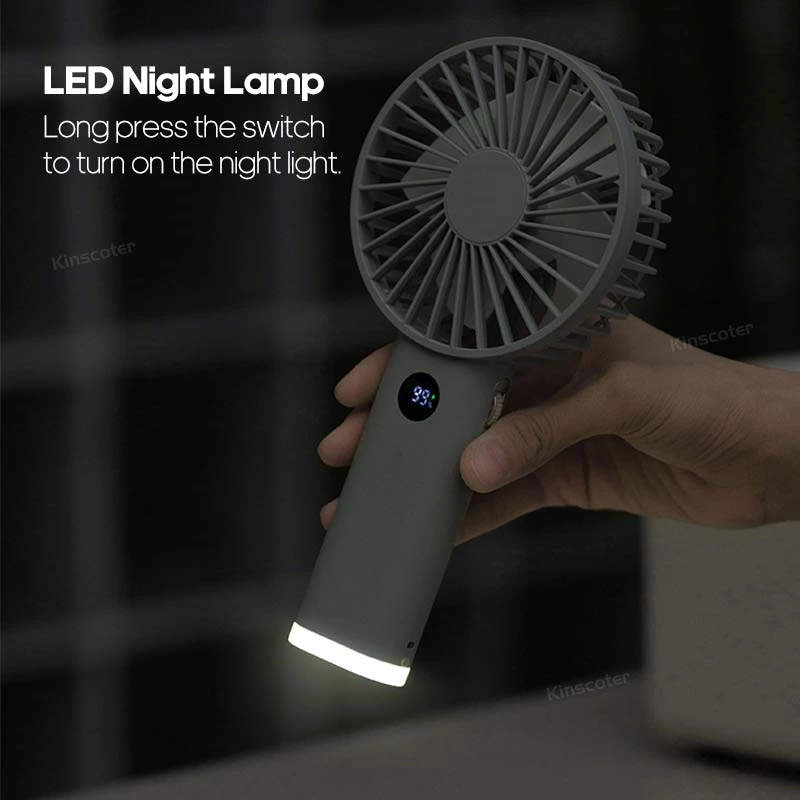 Experience Ultimate Comfort and Convenience with the LED Display Handheld Fan