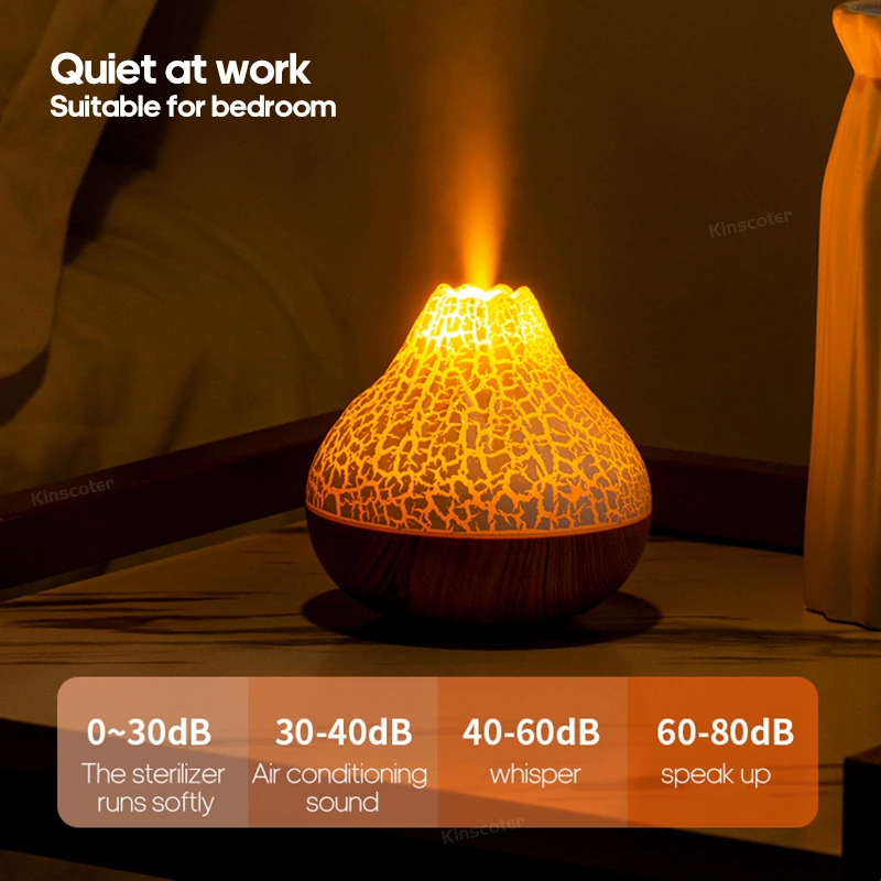 Transform Your Space with the Flame Volcano Aromatherapy Diffuser