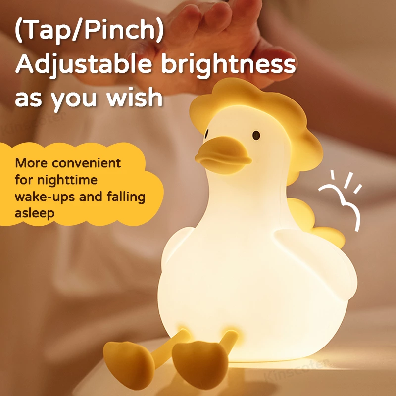 Meet the Adorable Duck Silicone Tap Light: Your New Favorite Nighttime Companion!