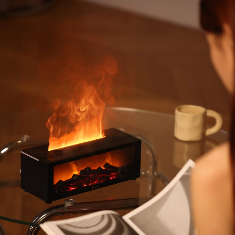 Fireplace Simulation Flame Aromatherapy Diffuser A4