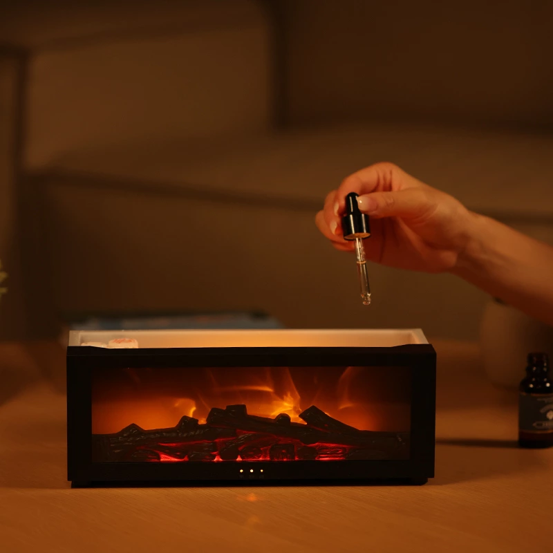 Fireplace Simulation Flame Aromatherapy Diffuser A4