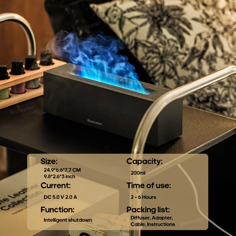 Experience Cozy Ambiance with Our Faux Flame Aroma Diffuser: A Stylish Blend of Light, Mist, and Aromatherapy