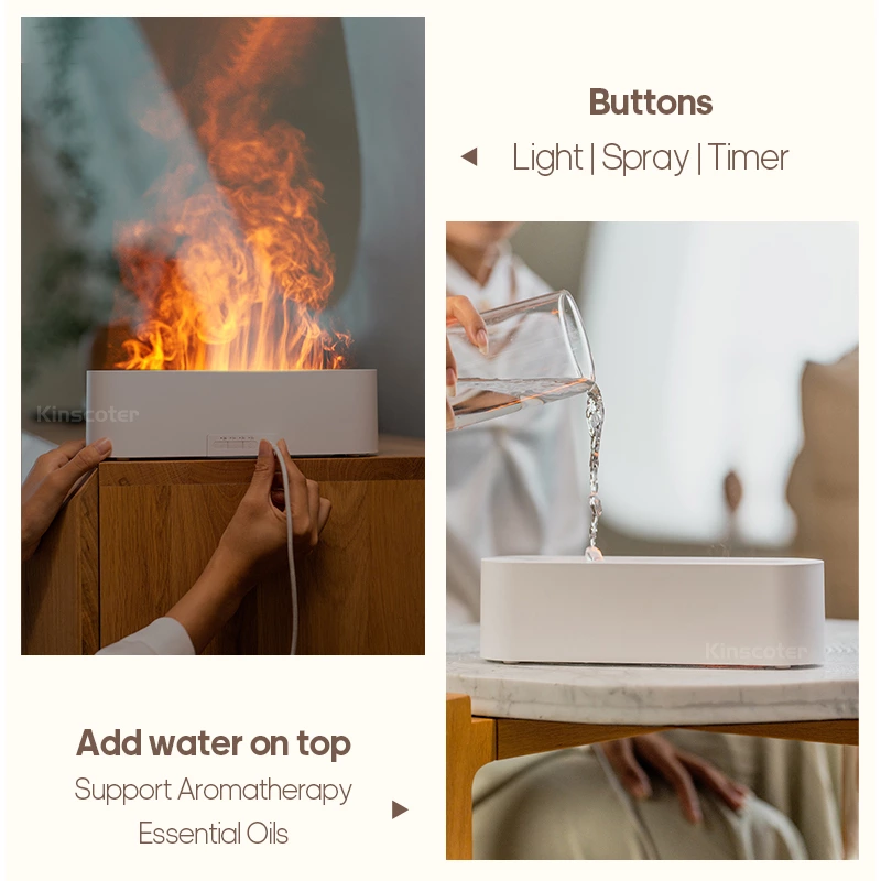 Create a Relaxing Atmosphere with Soothing Aromas and Captivating Visuals ——Seven-Color Flame Aromatherapy Diffuser