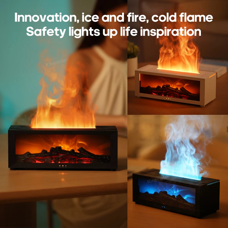 Experience Warmth and Serenity: Introducing Our Flame Fireplace Aromatherapy Diffuser